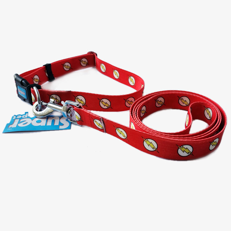 FLASH Graphic Collar and Leash Combo