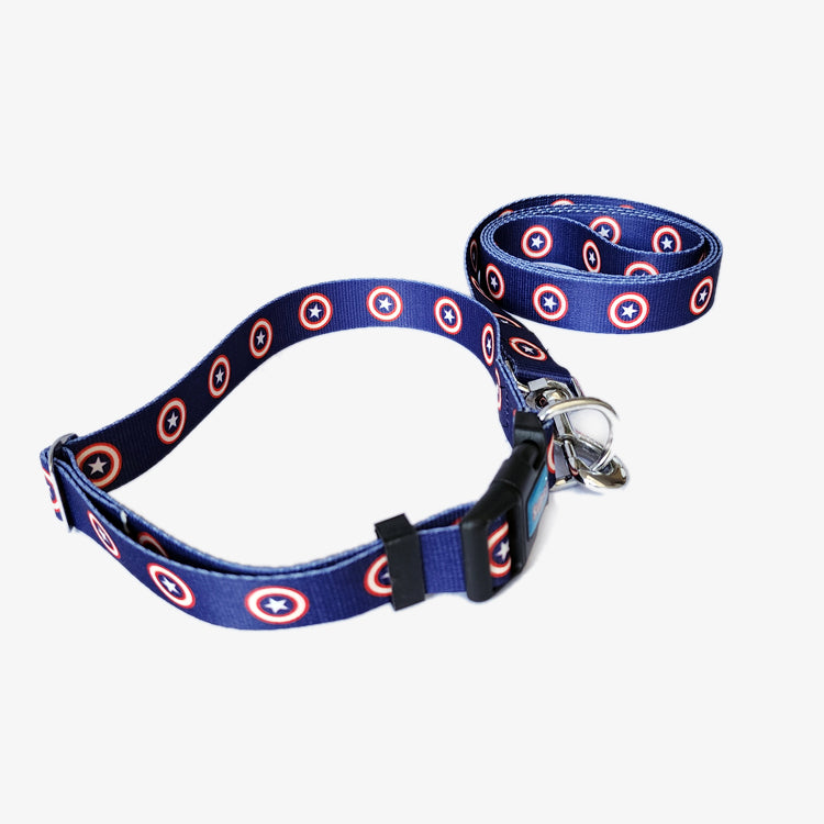 Graphic Collar and Leash Combo - Furry Captain