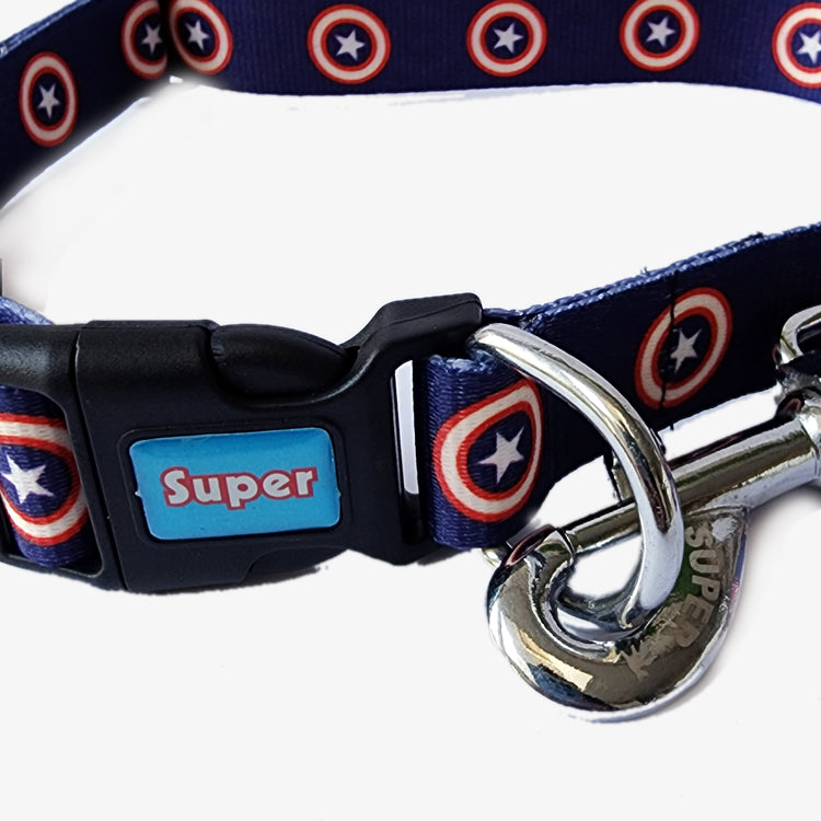 Graphic Collar and Leash Combo - Furry Captain