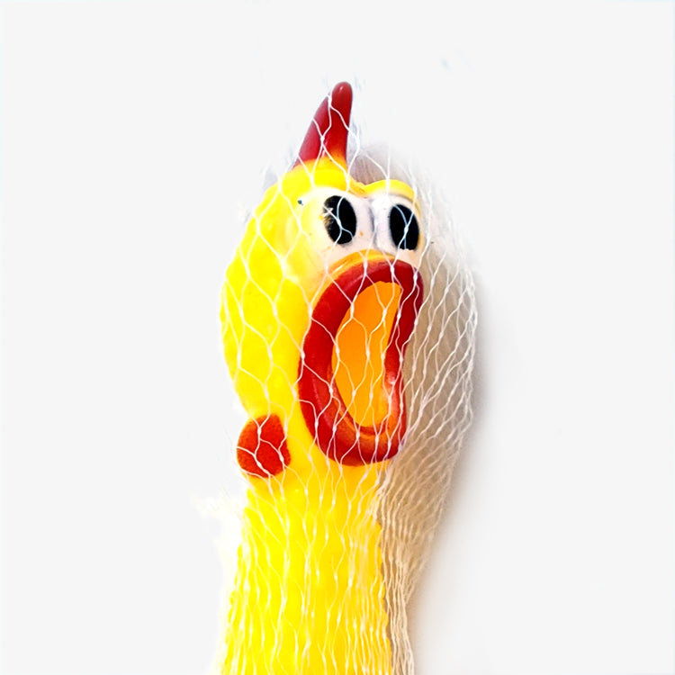 IndiHopShop Dog Rubber Screaming Chicken Squeaker Chew Toy
