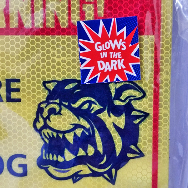 IndiHopShop Glow in the Dark Dog Sign Board (8x8 inch) - ENTER AT YOUR OWN RISK