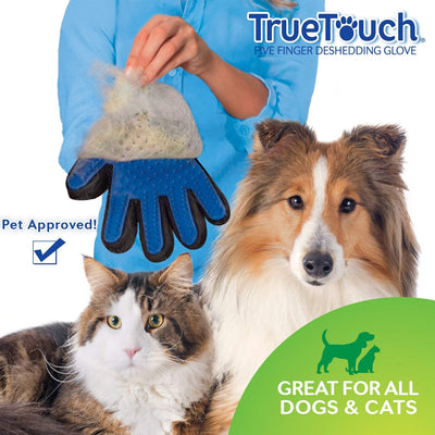 True Touch for Animal Massage Cleaning Shedding Bath Glove