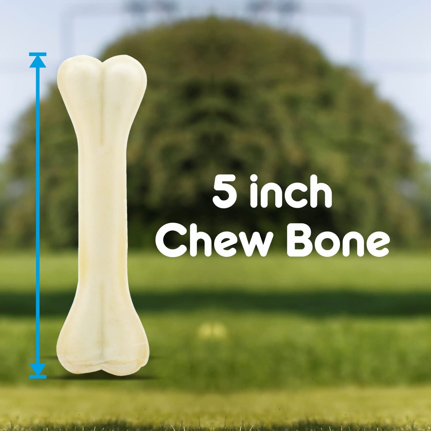 Pressed Milk Added Chew Bones, Dog Treats, 5 inches - Pack of 4 Bones