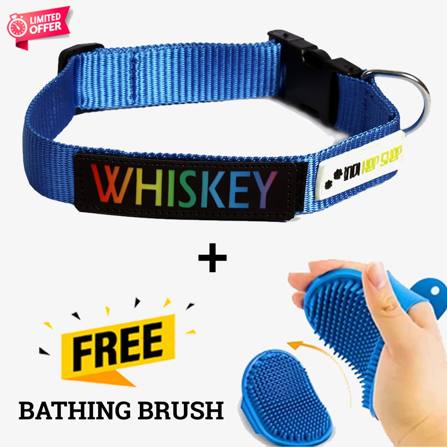 IndiHopShop Personalized Dog Collar