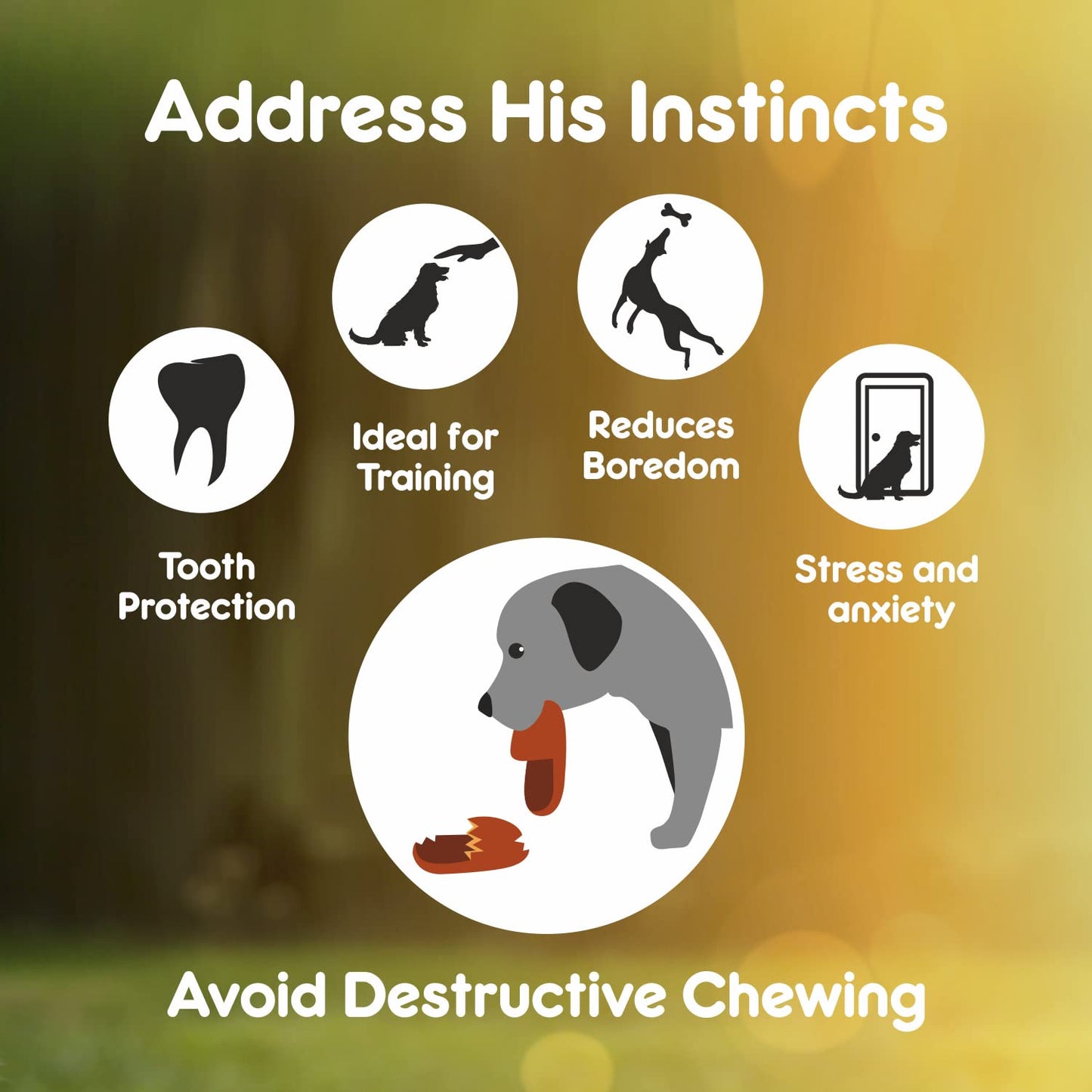 Chew Nuggets Rolls Dog Treats | Rawhide - Pack of 8