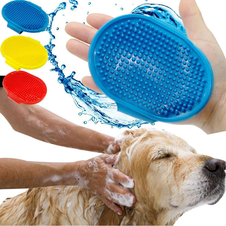 IndiHopShop Bathing and Grooming Hand Brush with Rubber Bristles for Dogs and Cats freeshipping - Indihopshop