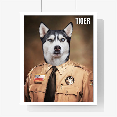 Themed Pet Portrait - Police Inspector