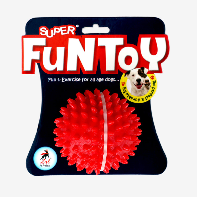 Natural Rubber Spiked Ball Dog Chew Toy, Puppy Teething Toy freeshipping - Indihopshop