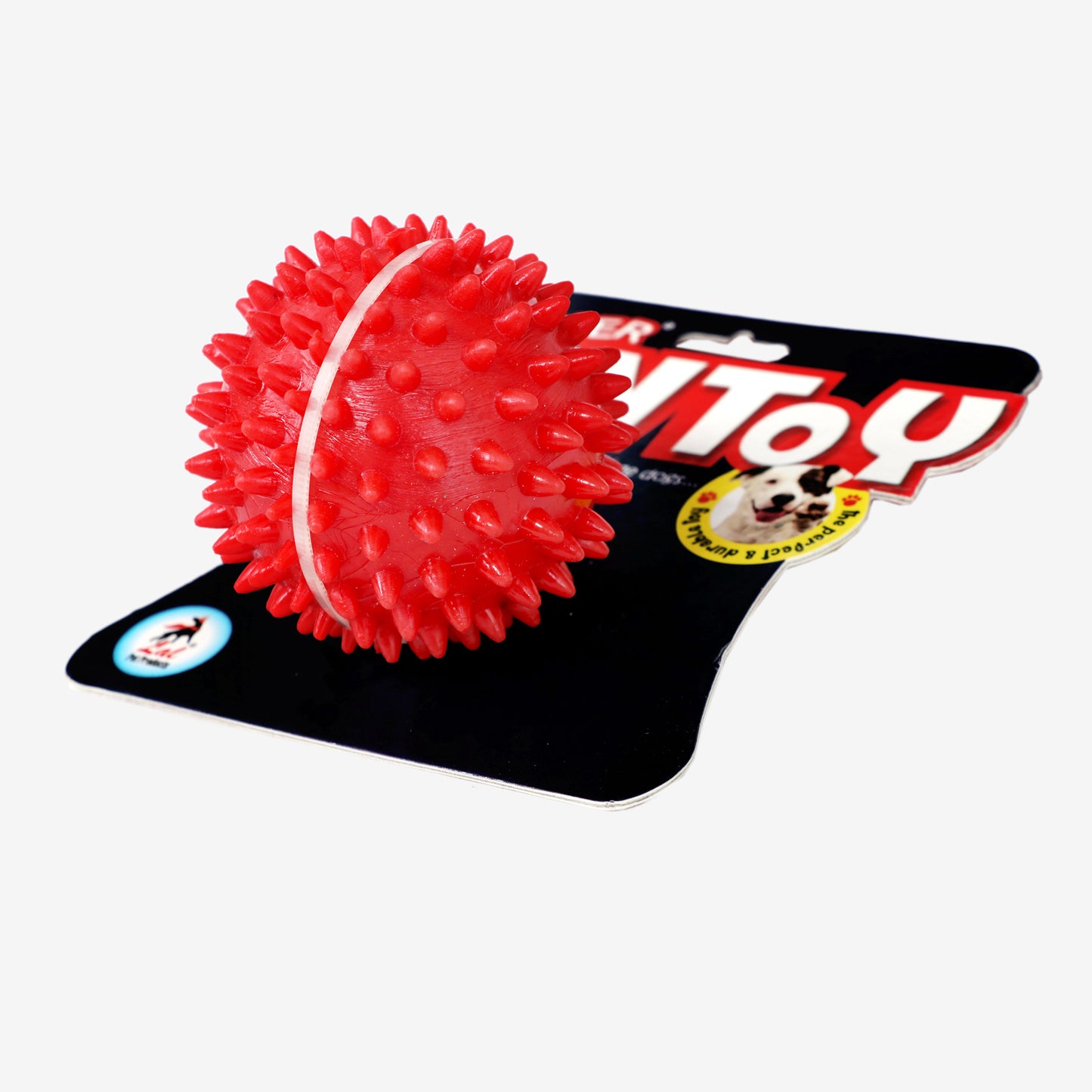 Natural Rubber Spiked Ball Dog Chew Toy, Puppy Teething Toy freeshipping - Indihopshop
