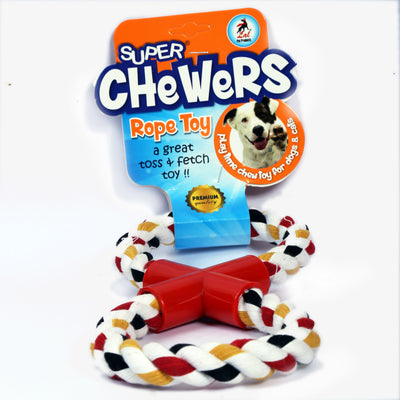 IndiHopShop 8 Shape Cotton Knot Rope Dog Tug Toy