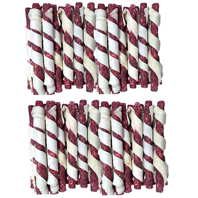 Dog MUTTON Spiral Chew Sticks Munchy Stick Dogs Snacks/Treats (Pack of 1)