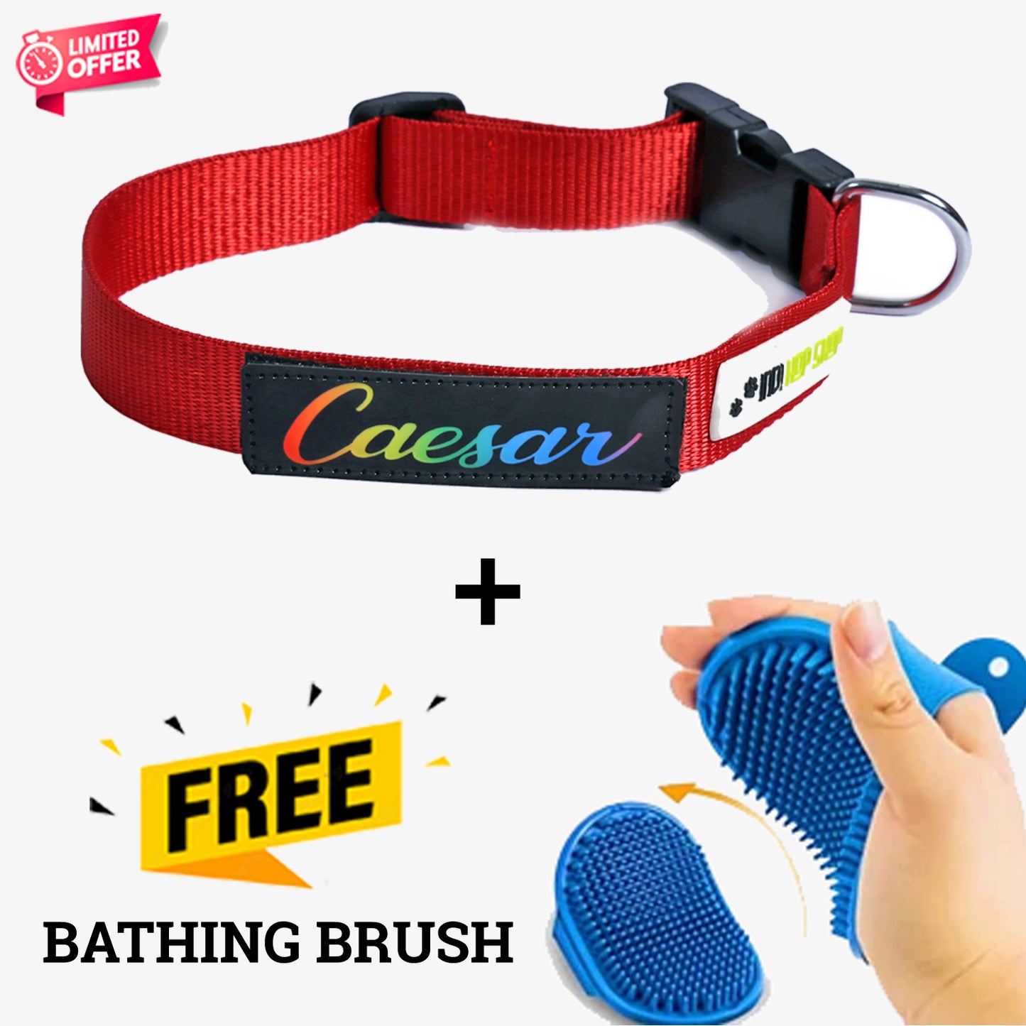 IndiHopShop Personalized Dog Collar