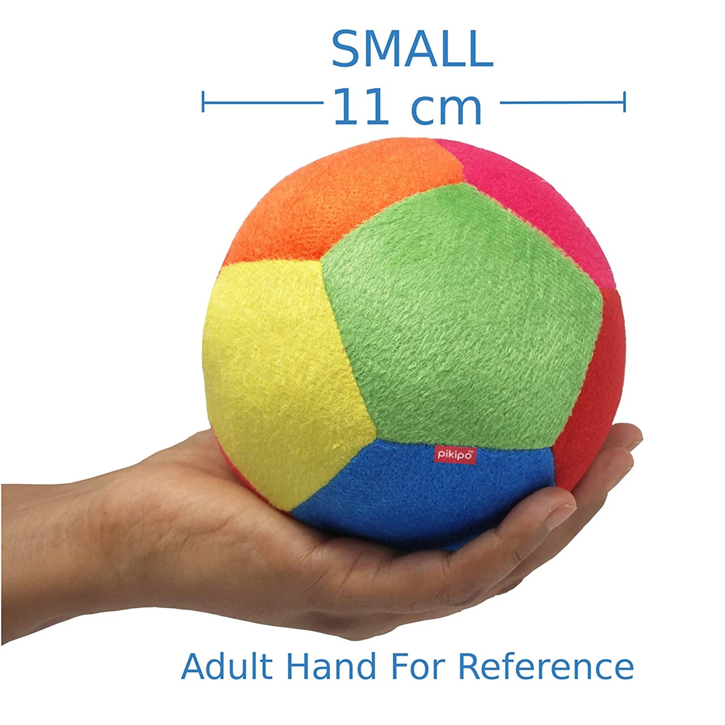 IndiHopShop Puppy Dog Plush Rainbow Football Toy with Rattle Bell