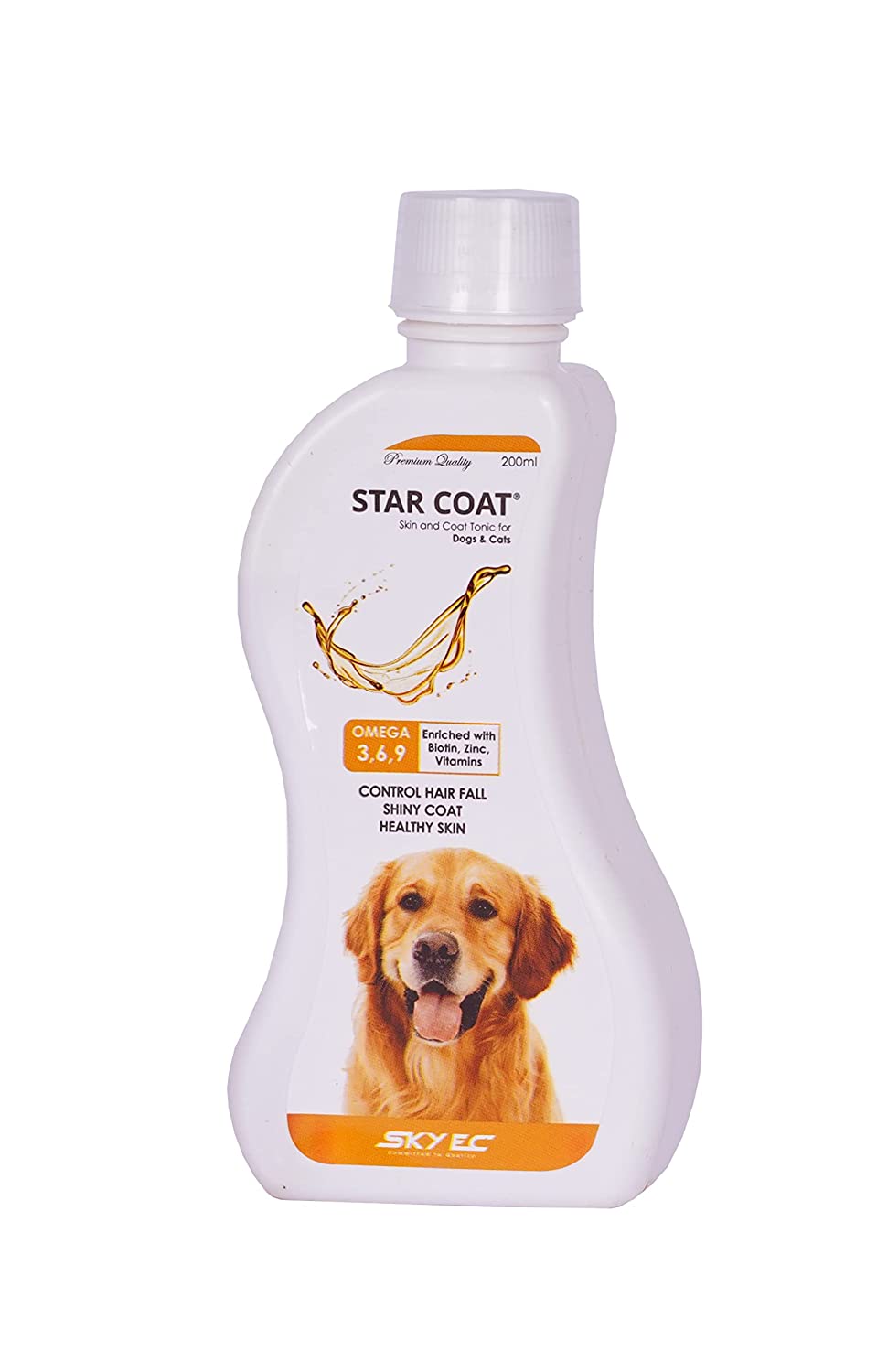 Star Coat Skin and Tonic Supplement || Enriched with Omega and Biotin for Dogs and Cats