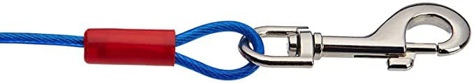 Tie-Out Cable/Leash for Dogs up to 40 Kg, 15 Feet