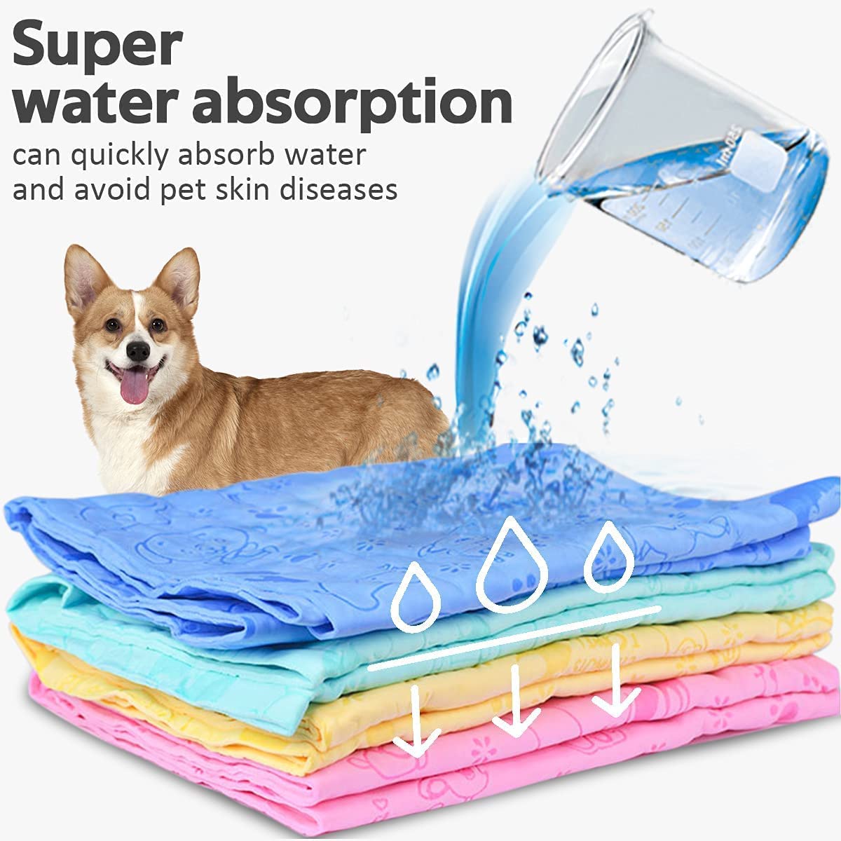 Pet Bath Towel Ultra-Absorbent & Machine Washable Towel For all Pets