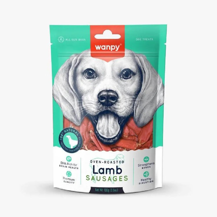 Wanpy Oven Roasted Lamb Sausage – Dog Treats