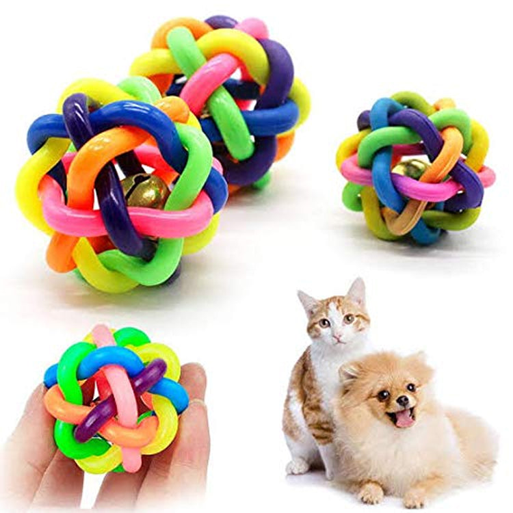 IndiHopShop Dog/Cat Chew Bouncy Rubber Toy with Jingle Bell Inside freeshipping - Indihopshop