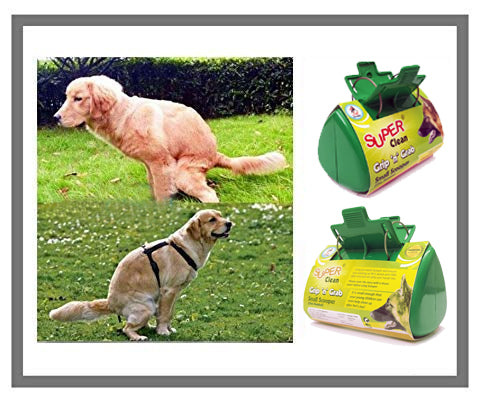 IndiHopShop Dog Poop Scooper, GRIP 'n' GRAB