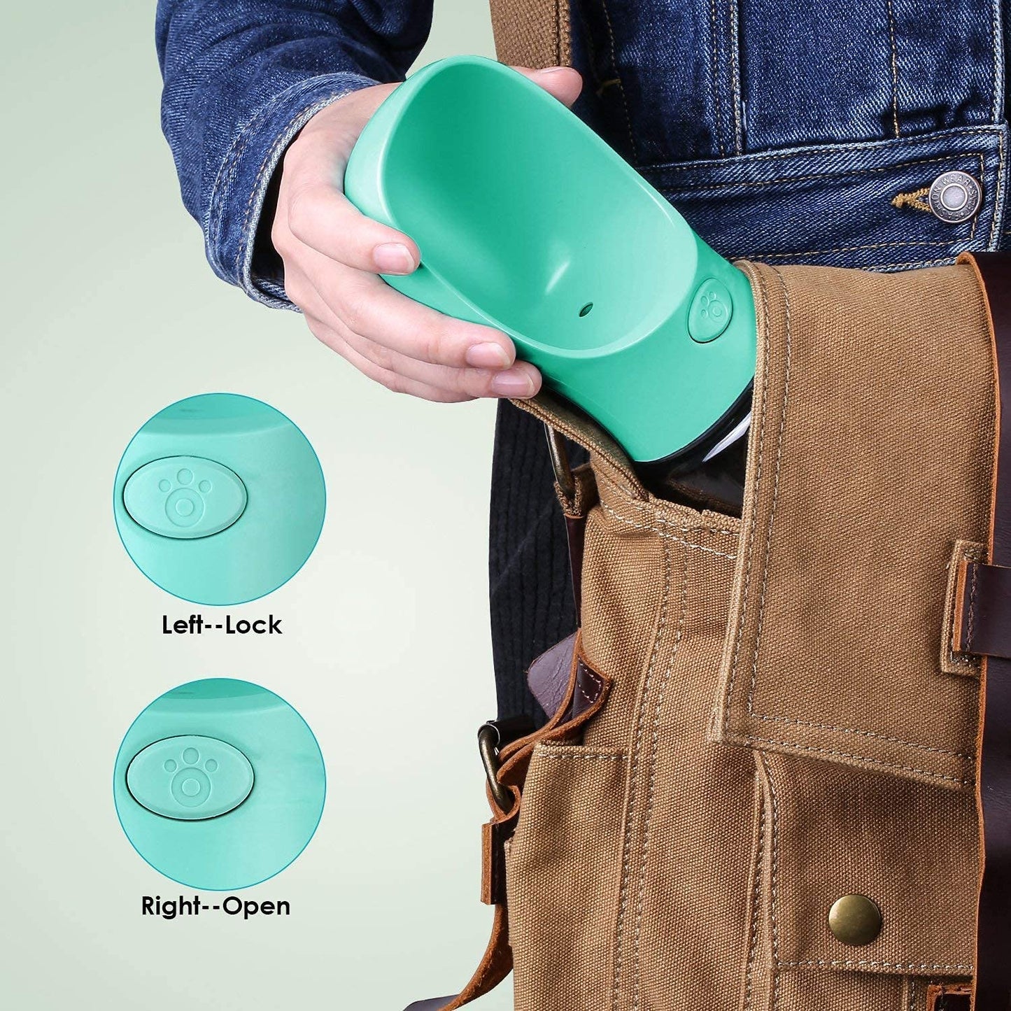 IndiHopShop Dog Water Bottle, Leak Proof Portable Water Dispenser Feeder Pet Care