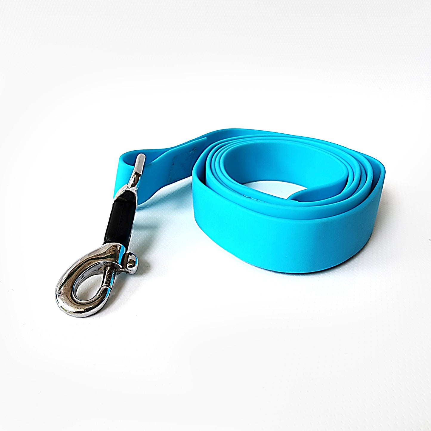 Super Silicon Collar & Leash Set - Blue - Large