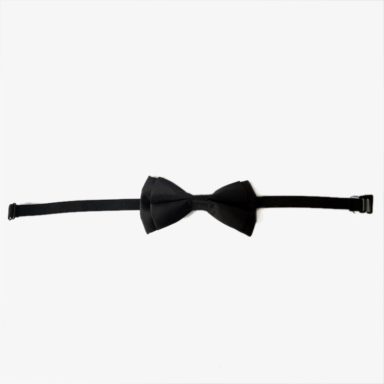 IndiHopShop Adjustable Bow Tie Cum Necktie for Dog/Puppy/Cat/Kitten - BLACK