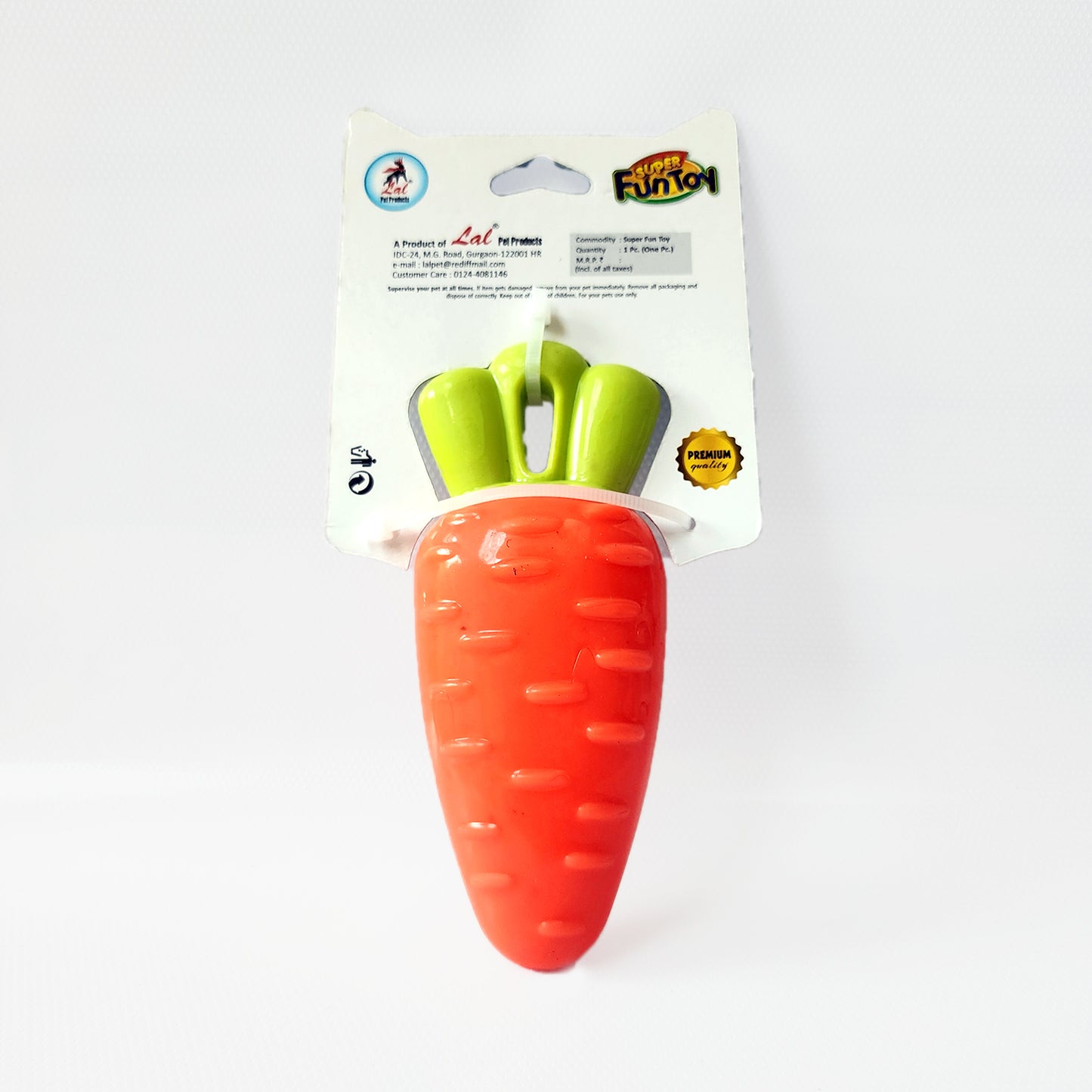 Super Pet Treat Dispensing Carrot Dog Toy