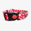 IndiHopShop Graphic Dog Collar - RED FLOWER