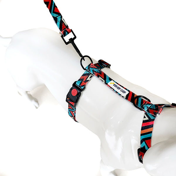 IndiHopShop Printed H-Harness For Dogs