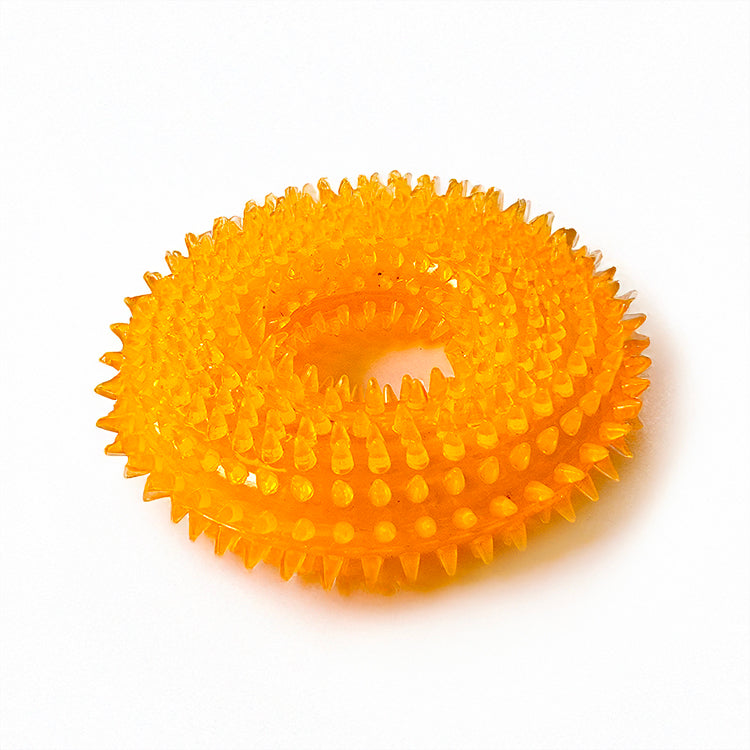 TPR Rubber Spike RING Chew Toy for Dogs and Puppies