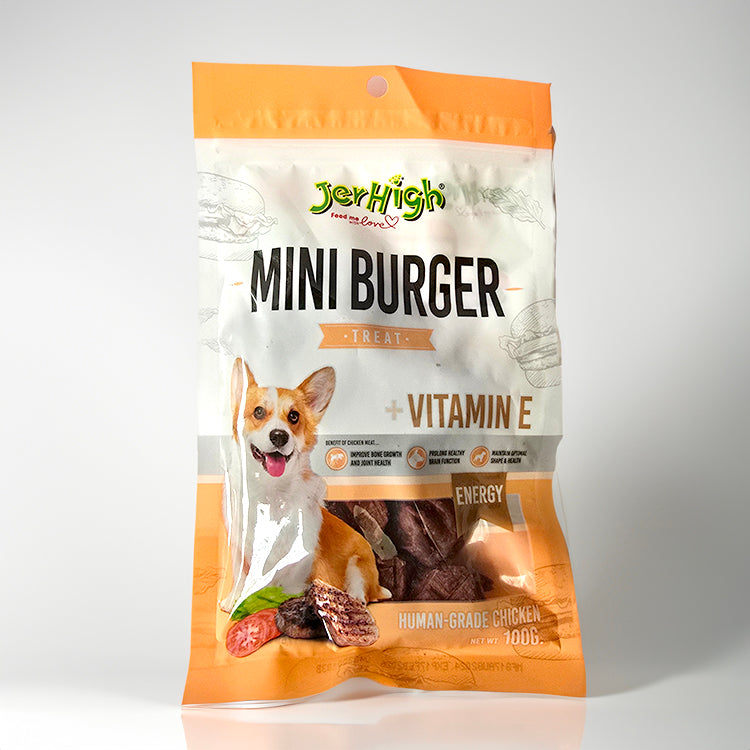 Jerhigh Chicken Dog Treats - Mini Burger