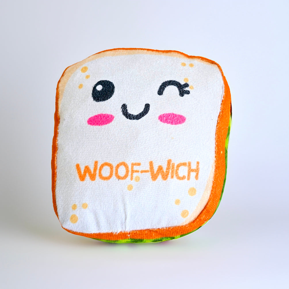 Sandwich Plush Toy for Dogs and Cats