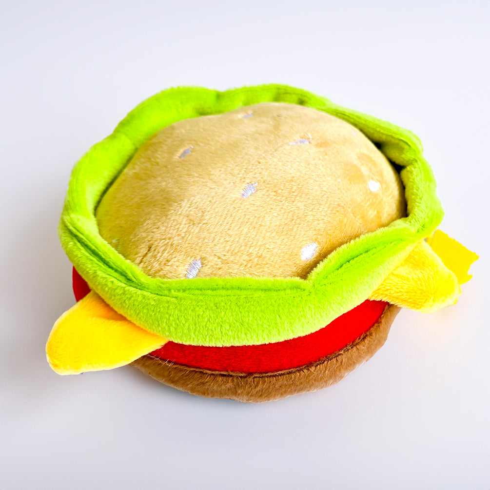 Burger Plush Toy for Dogs