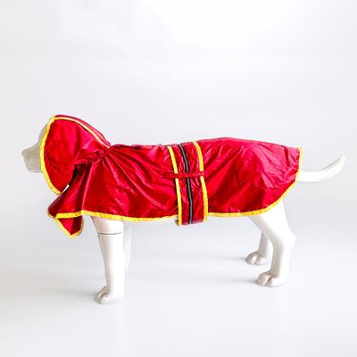 Pet Raincoat Jacket - Red/Yellow