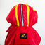 Pet Raincoat Jacket - Red/Yellow