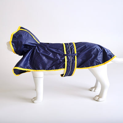 Pet Raincoat Jacket - Blue/Yellow
