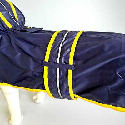 Pet Raincoat Jacket - Blue/Yellow
