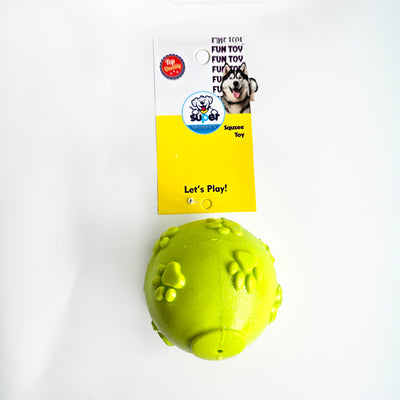 Super Pet Rubber PAW Ball Toy