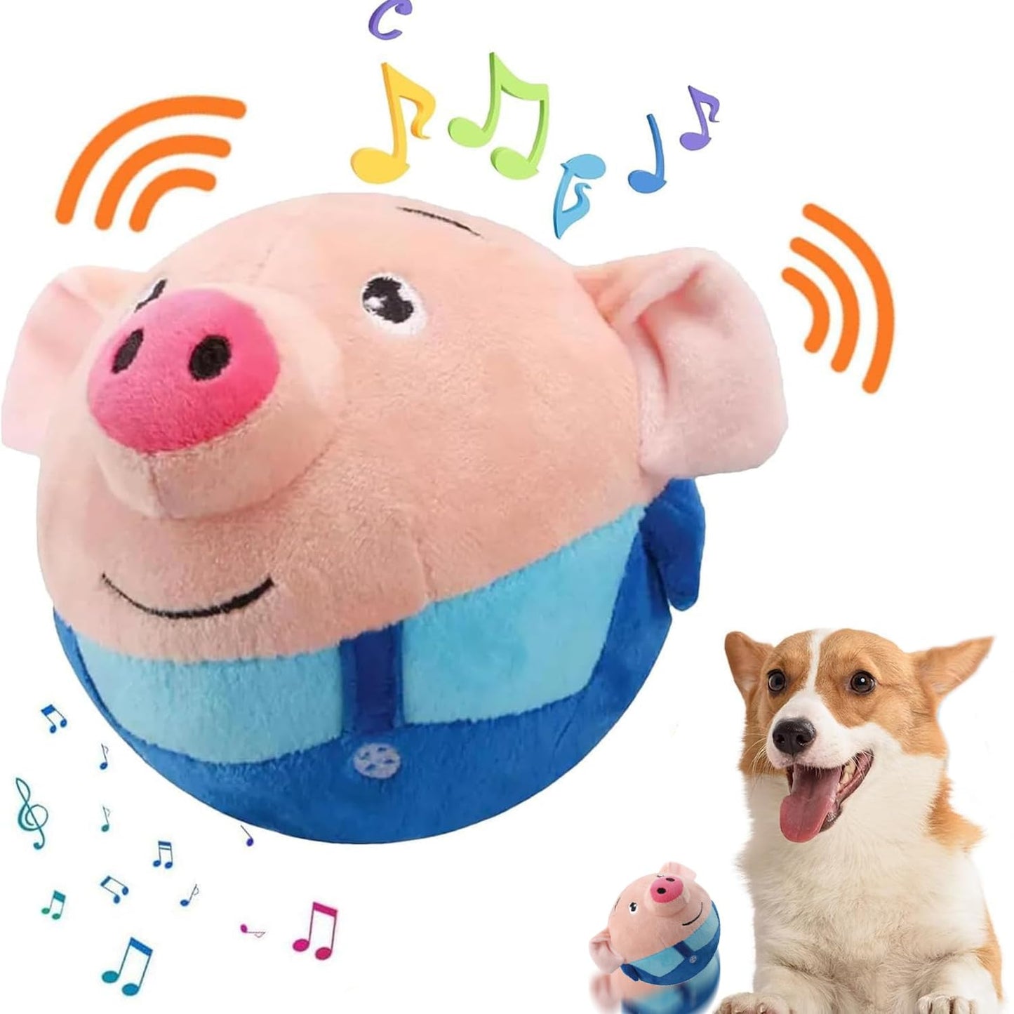 🐷 Dancing & Singing Moving Interactive Dog Toy
