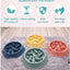 Slow Feeder Dog Bowl | No Choking | No Gulping | Promotes Digestion - Assorted Colors
