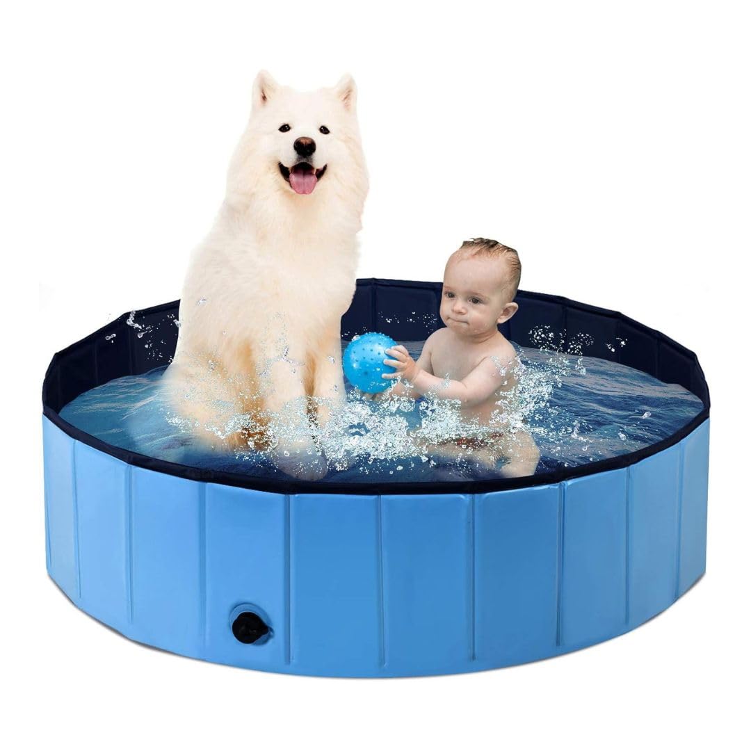 Foldable Dog Pet Bath Tub for Small to Medium Dogs (80 x 20cm)