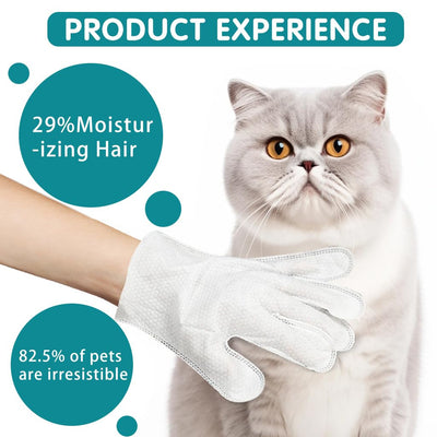 Grooming Wipes Gloves - For Cats and Dogs