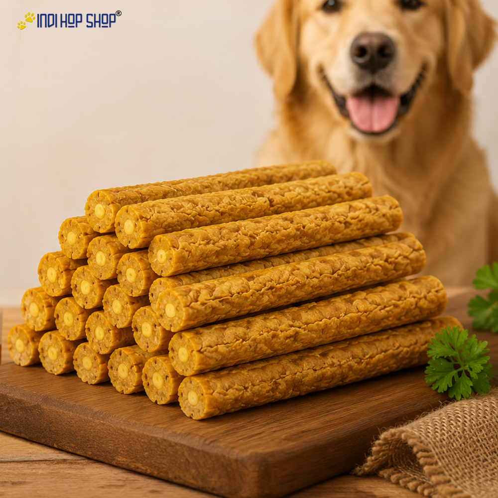IndiHopShop Dog CHICKEN Chew Sticks Munchy Stick Dogs Snacks/Treats (Pack of 1)