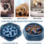 Slow Feeder Dog Bowl | No Choking | No Gulping | Promotes Digestion - Assorted Colors