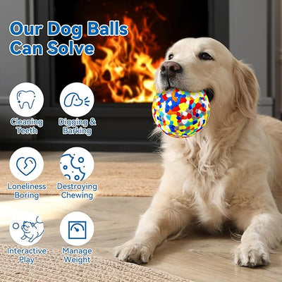 FUNNY Dog Ball - Dog Toys for Aggressive Chewers