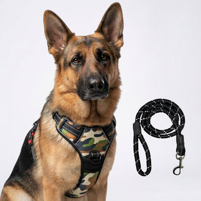 PRO Harness - Camouflage - Reflective | No-Choke | Adjustable
