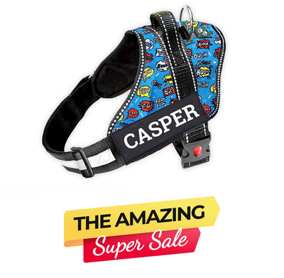 Personalized Dog Harness - ATOMIC POP