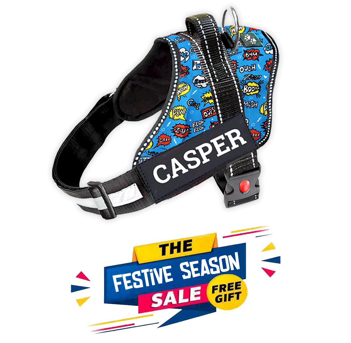 Personalized Dog Harness - ATOMIC POP