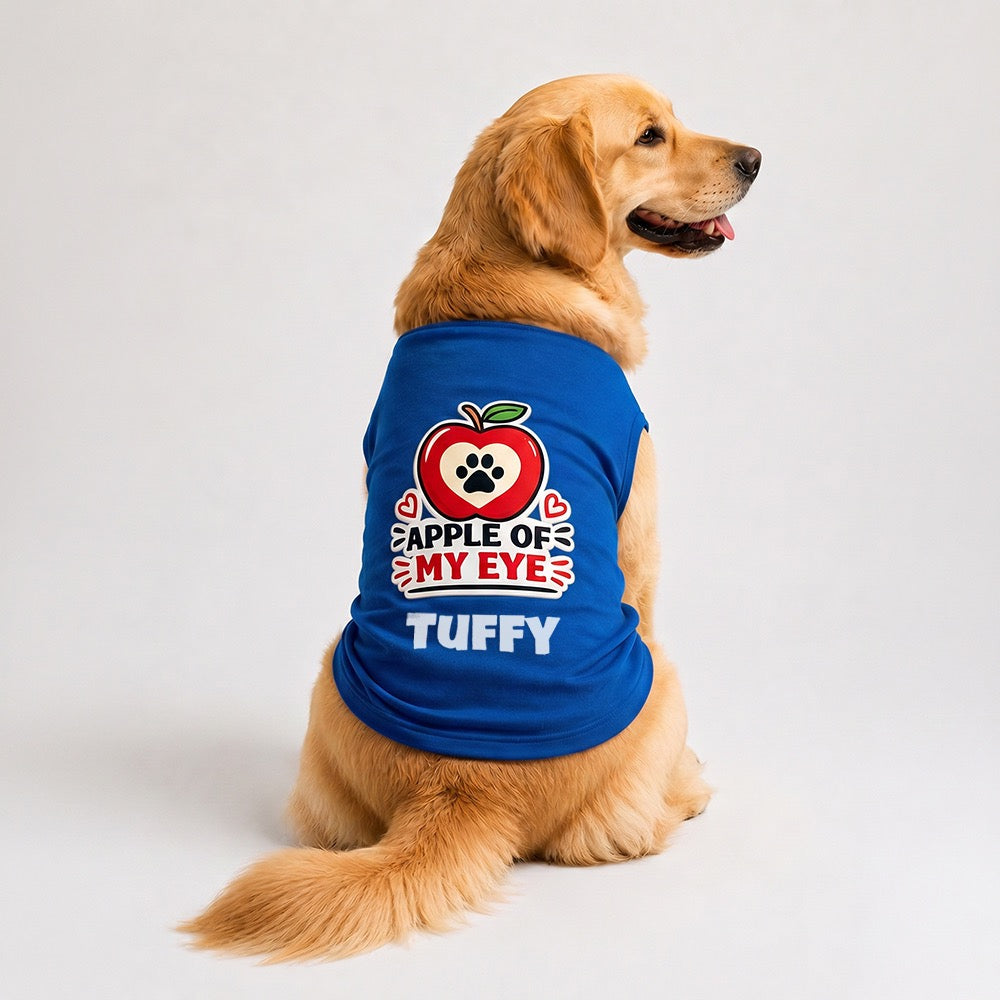Personalized Pet Vest/Sando/T-Shirt - BLUE