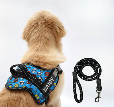 Personalized Dog Harness - ATOMIC POP